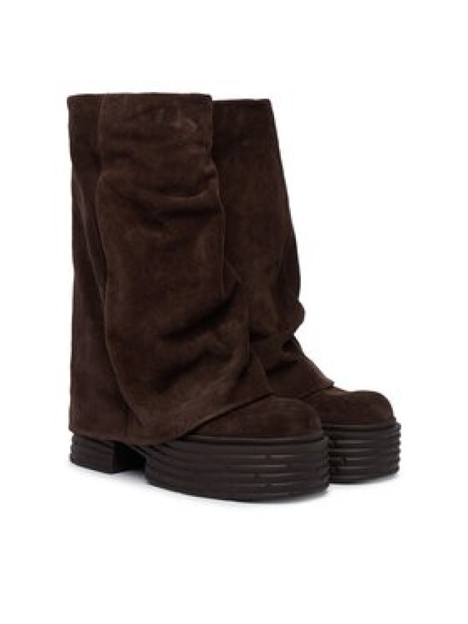 AGL Botki Lowboot Fergus D783508PGK Zielony ciemny