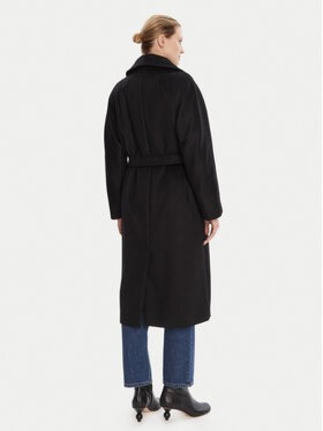 Weekend Max Mara Płaszcz wełniany Resina 2525016031 Czarny Regular Fit