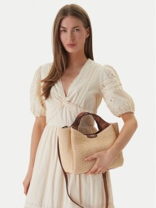 DKNY Torebka Willa Satchel R61DOG33 Beżowy