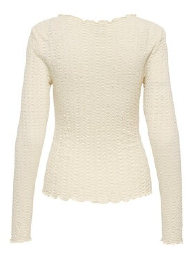 ONLY Bluzka Ella 15368469 Beżowy Slim Fit
