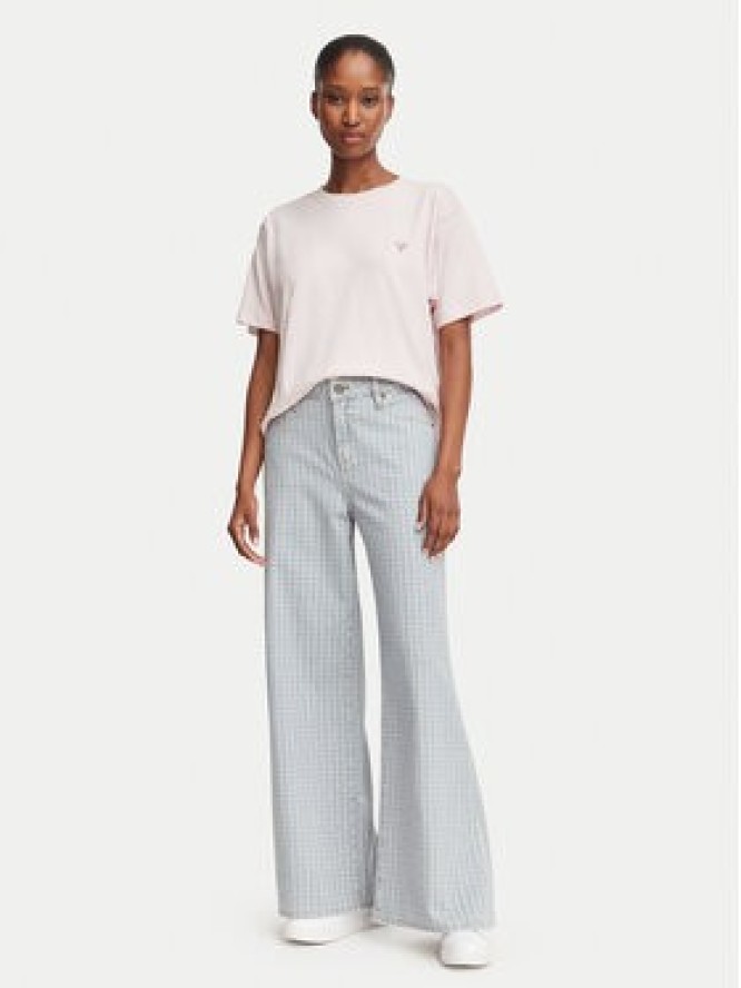 Guess Jeans T-Shirt W4YI05 K8HM0 Różowy jasny Boxy Fit