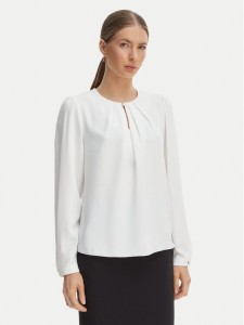 Rinascimento Bluzka CFC0127711003 Biały Slim Fit