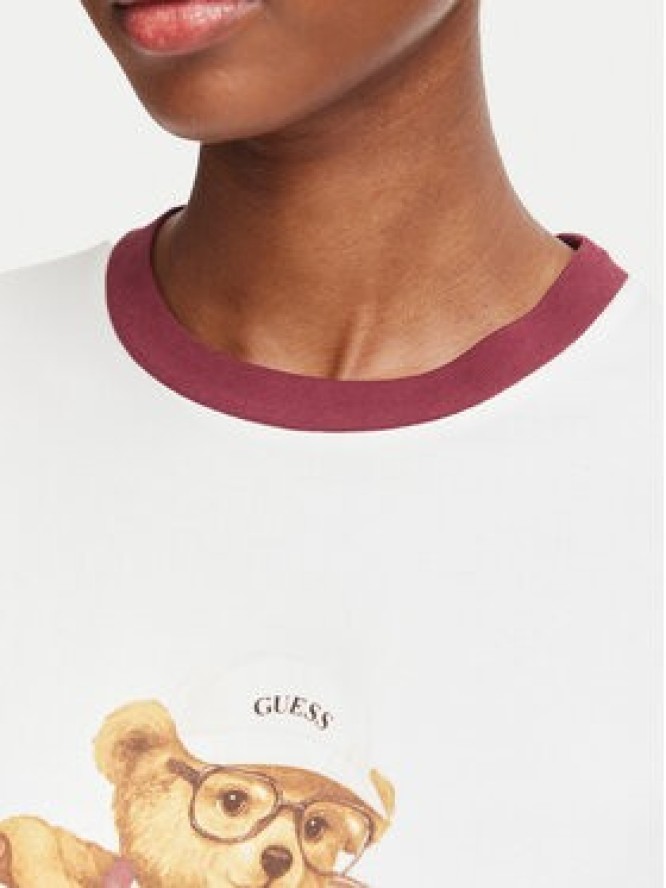 Guess T-Shirt V6BI14 K6742 Biały Regular Fit
