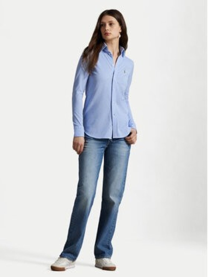 Polo Ralph Lauren Koszula 211664427001 Błękitny Slim Fit