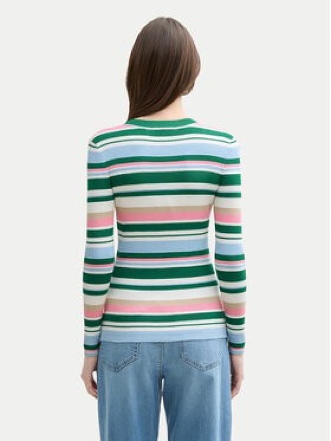 Tom Tailor Denim Sweter 1045615 Kolorowy Slim Fit