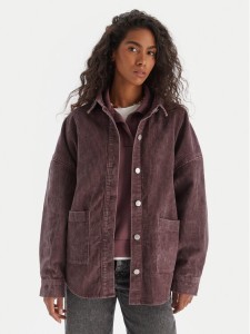 Roxy Koszula Kick Back Washed Cord ERJWT03697 Fioletowy Regular Fit