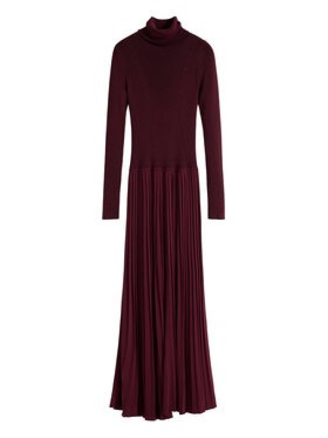 Desigual Sukienka dzianinowa Sigritt 25WWVF09 Bordowy Slim Fit