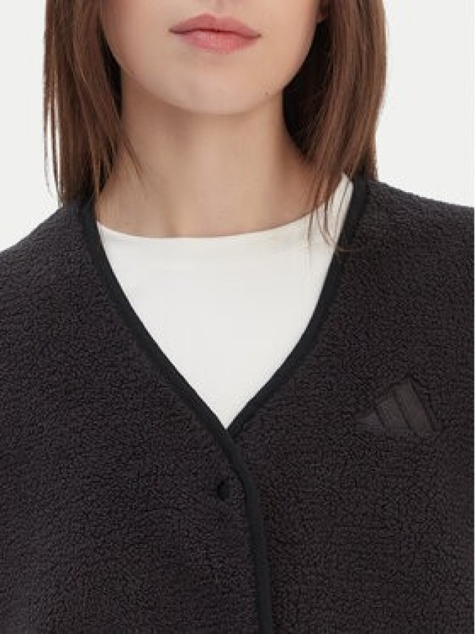 adidas Kardigan Future Icons 3-Stripes KB5233 Czarny Loose Fit