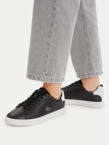 Calvin Klein Sneakersy Low Pro Cups Lth Ml HW0HW03146 Czarny