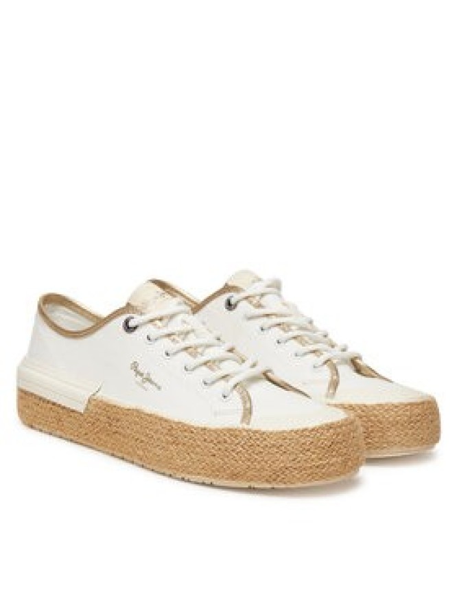 Pepe Jeans Espadryle Samoi Mix PLS31595 Biały