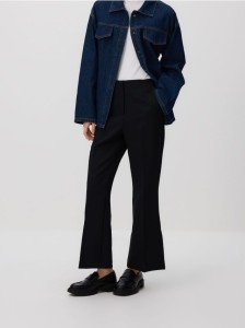 Spodnie z rozcięciami petite - czarny