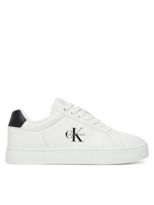 Calvin Klein Jeans Sneakersy Classic Cupsole Mono Lth Wn YW0YW01902 Biały