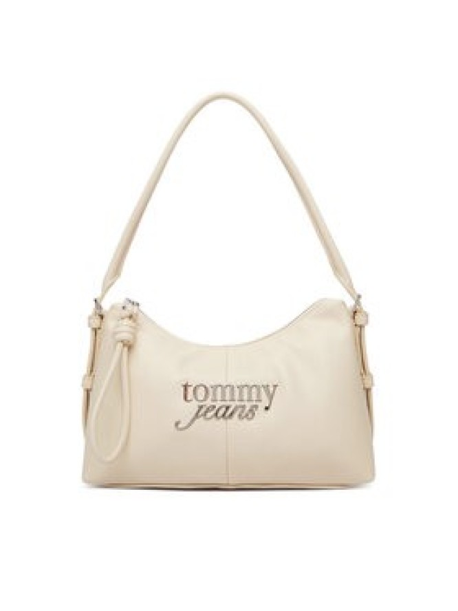 Tommy Jeans Torebka Metal Logo Shoulder Bag AW0AW18468 Biały