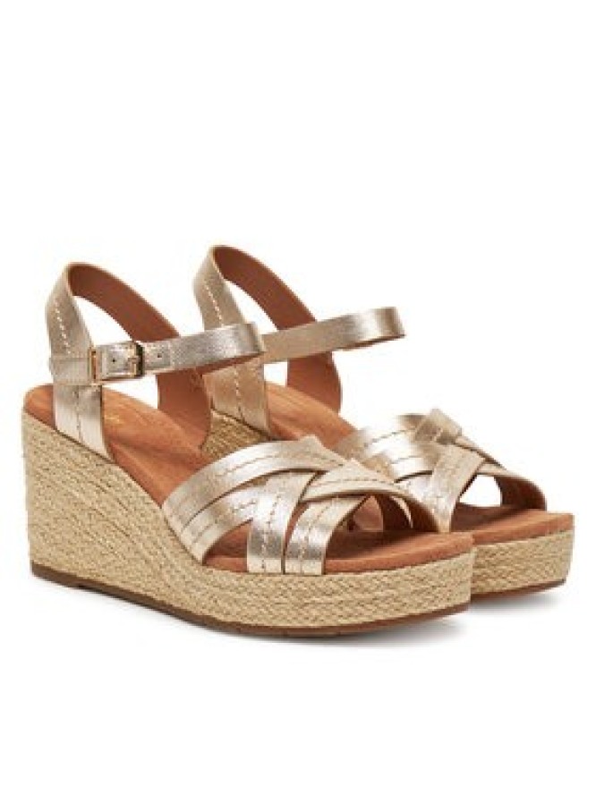 Clarks Espadryle Sabina Strap 26181463 Złoty