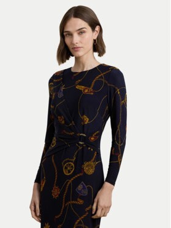 LAUREN RALPH LAUREN Sukienka codzienna 250957702 Granatowy Slim Fit