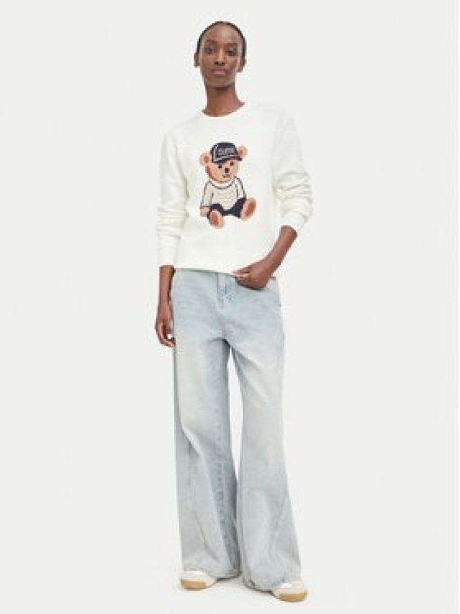 Guess Sweter W6BR84 Z1927 Kremowy Regular Fit