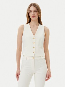 Maryley Kamizelka 25EB128/43VA Écru Regular Fit