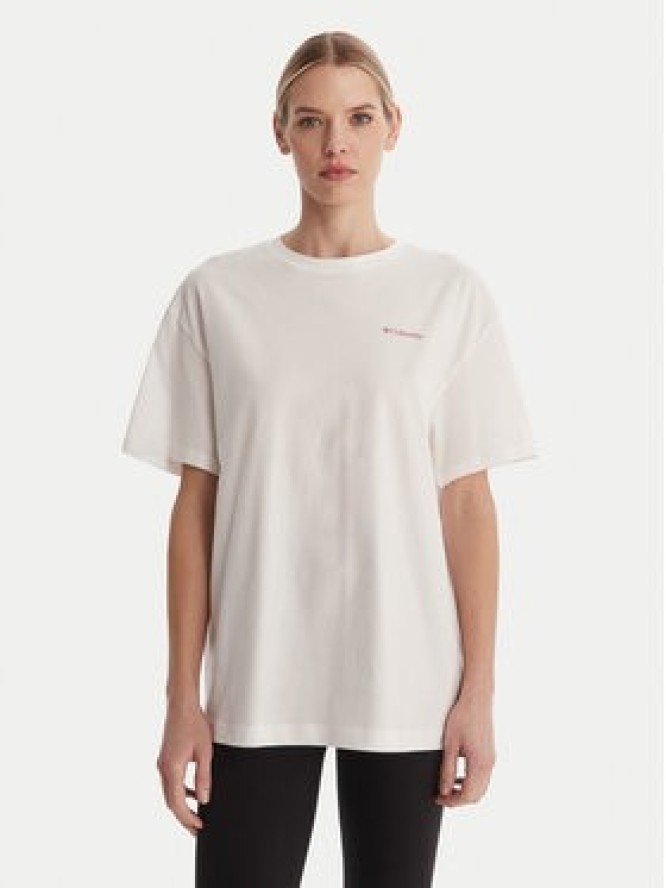 Columbia T-Shirt Rolling Bend™ 2120031 Biały Oversize