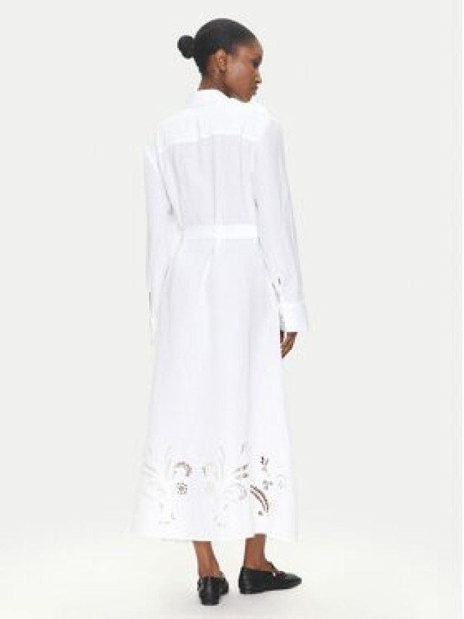 Tommy Hilfiger Sukienka koszulowa WW0WW45939 Biały Loose Fit