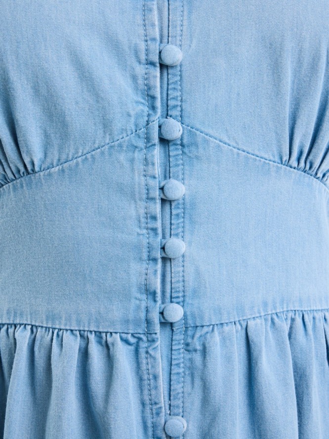 Sukienka damska midi jeansowa niebieska Willow 160