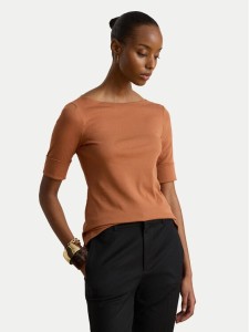 LAUREN RALPH LAUREN T-Shirt Judy 200654963505 Pomarańczowy Regular Fit