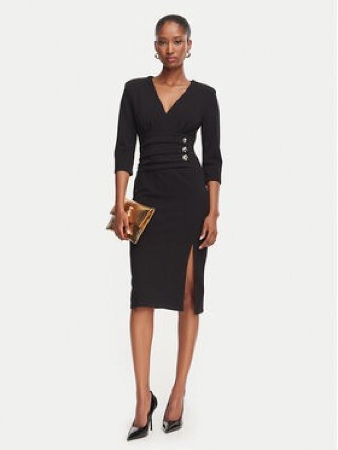 Rinascimento Sukienka koktajlowa CFC0020495002 Czarny Slim Fit