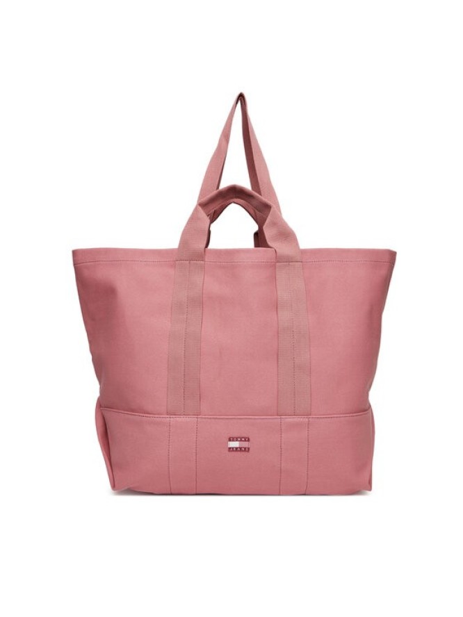 Tommy Jeans Torebka Tjw Tote Edition Canvas AW0AW17542 Różowy