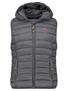 Geographical Norway Kamizelka pikowana "Vatikolor" w kolorze antracytowym rozmiar: XXL