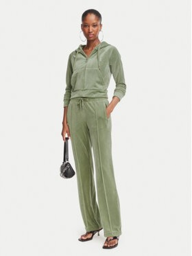 Juicy Couture Spodnie dresowe Tina JCAPW045 Zielony ciemny Regular Fit