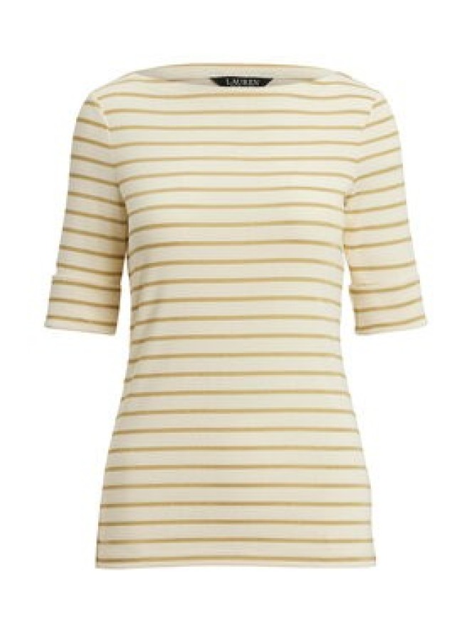 LAUREN RALPH LAUREN Bluzka 200980044001 Beżowy Slim Fit