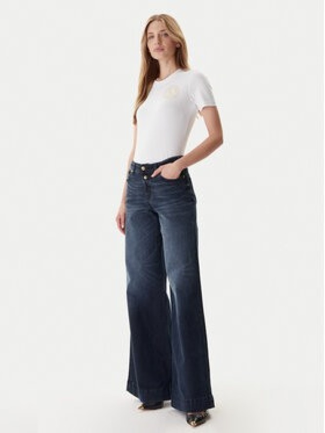 Versace Jeans Couture T-Shirt 79HAHT01 CJ03T Biały Regular Fit