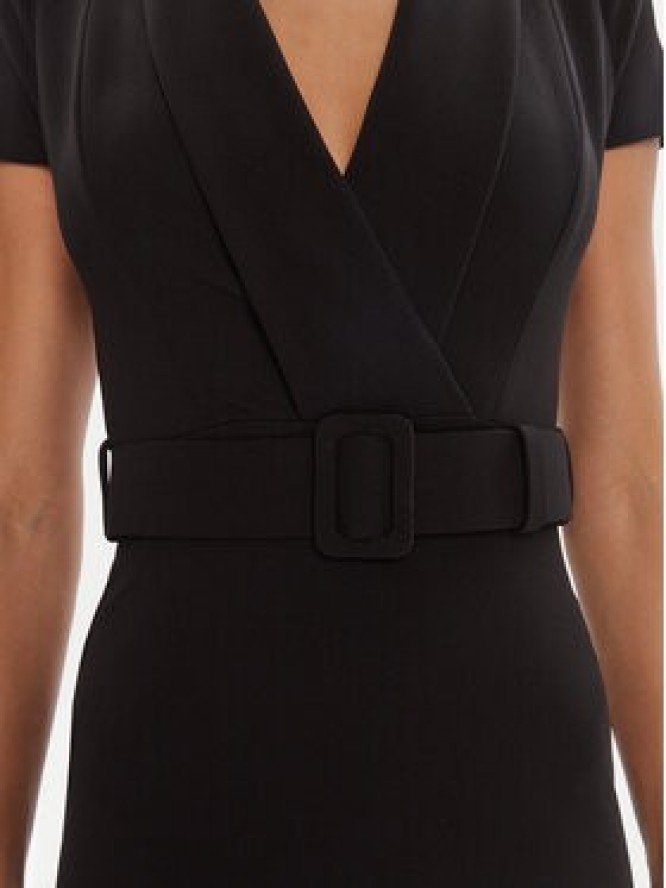 Rinascimento Sukienka koktajlowa CFC0125582003 Czarny Slim Fit