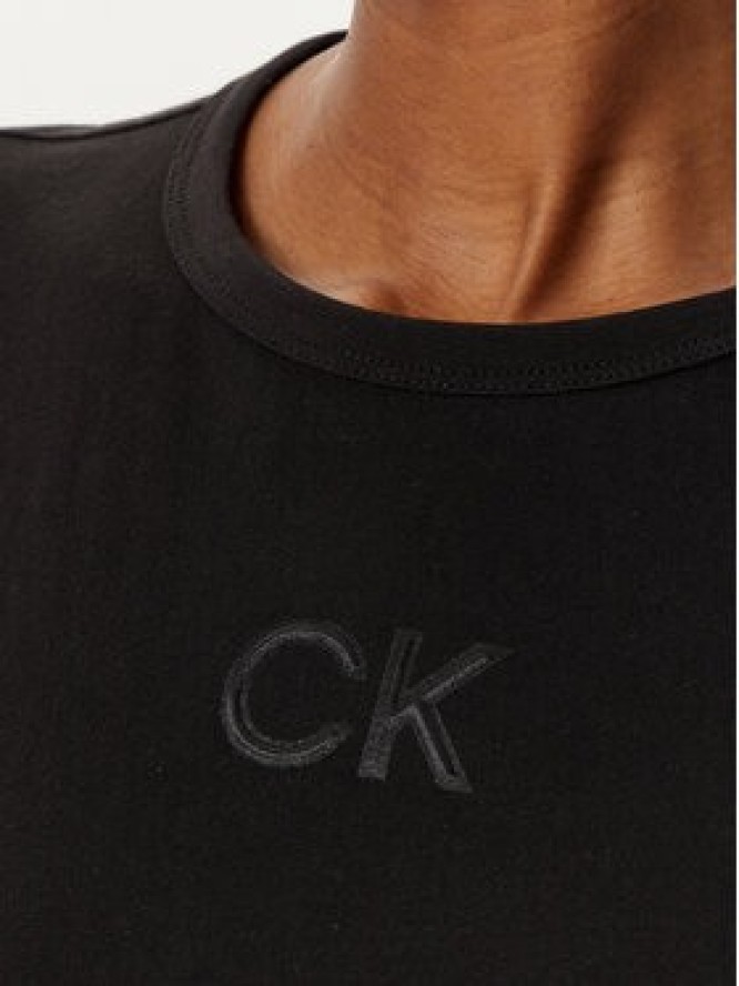 Calvin Klein T-Shirt Satin K20K207974 Czarny Regular Fit