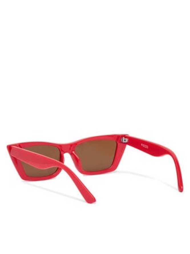 Pieces Okulary przeciwsłoneczne Pctrine Sunglass Box 175942 Czerwony