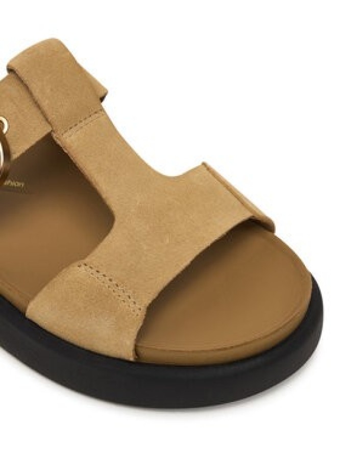 Clarks Klapki Aristella West 26185811 Brązowy