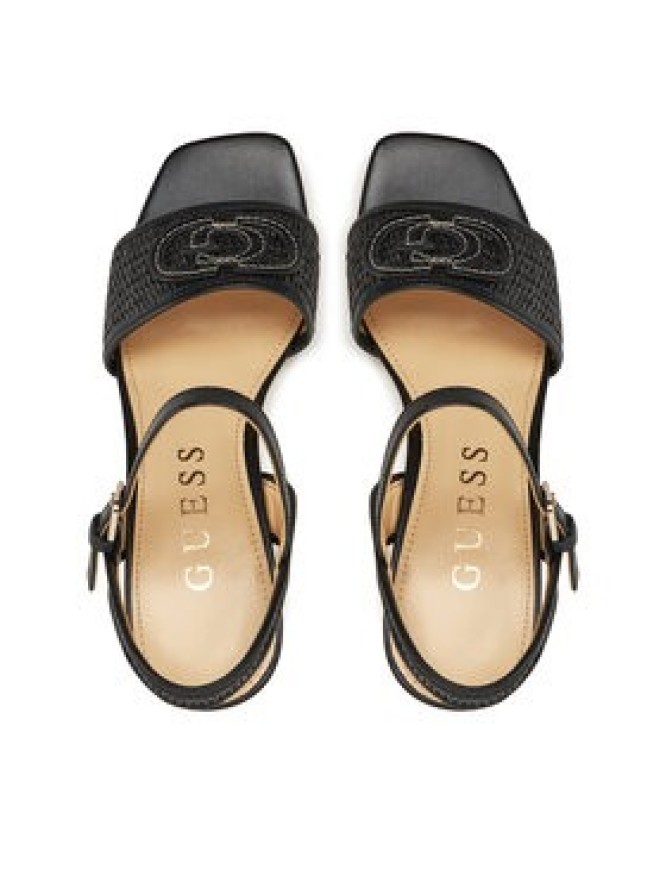 Guess Sandały FLJGNK FAB03 Czarny