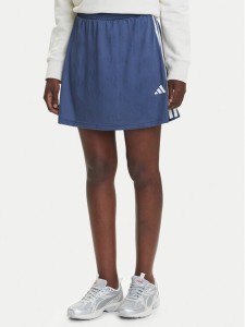 adidas Spódnica dresowa Stadium 3-Stripes Tennis Inspired Jacquard JV5632 Niebieski Regular Fit