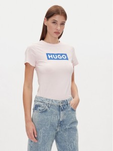 HUGO T-Shirt Classic Tee_B 50510772 Różowy Slim Fit