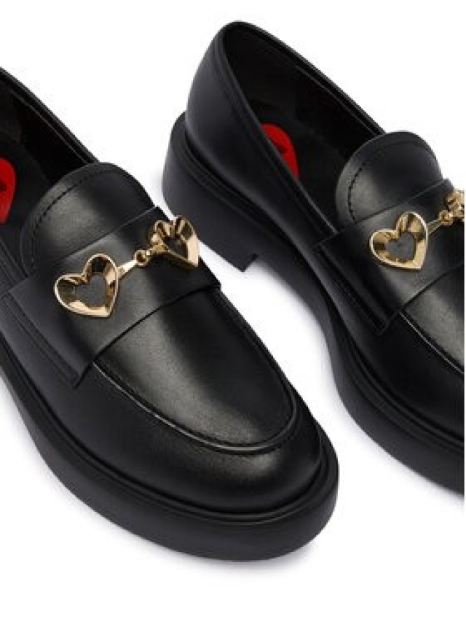 LOVE MOSCHINO Loafersy JA10094G0NIA0000 Czarny