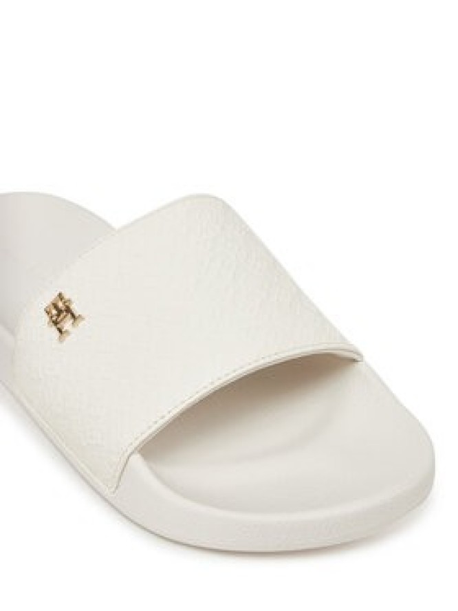 Tommy Hilfiger Klapki Th Monogram Poolside FW0FW08525 Biały