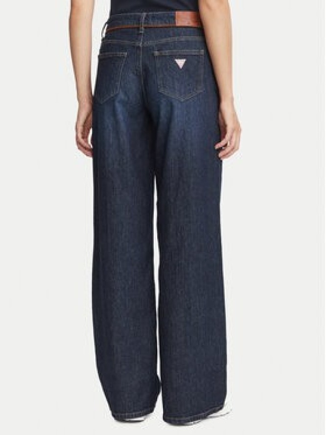 Guess Jeans Jeansy W6BA0Y D1793 Granatowy Wide Leg