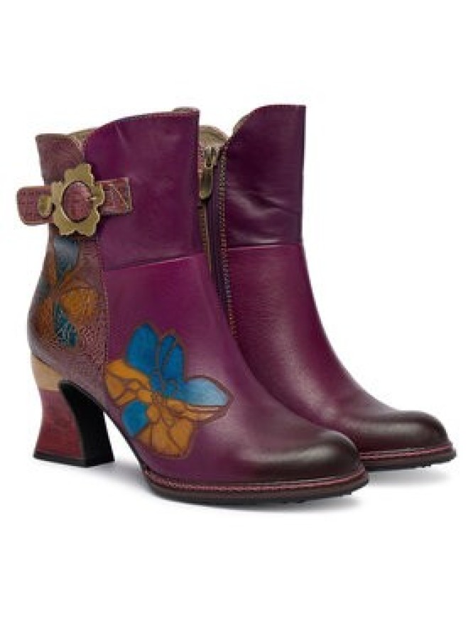 Laura Vita Botki Eleao 02 Fioletowy