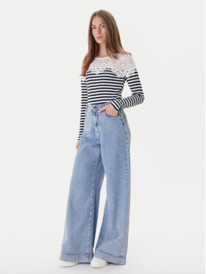 Morgan Bluzka 251-TMACO Granatowy Slim Fit