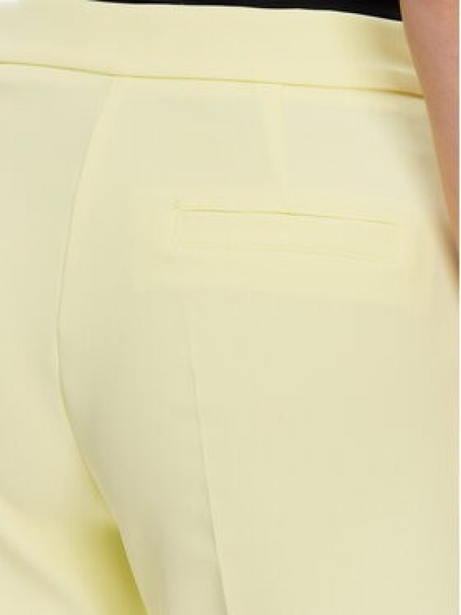 Maryley Spodnie materiałowe 25EB587/43LL Żółty Regular Fit