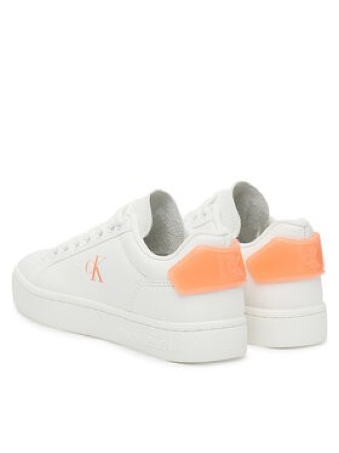Calvin Klein Jeans Sneakersy Classic Cupsole Ru Patch Lth Wn YW0YW01845 Biały