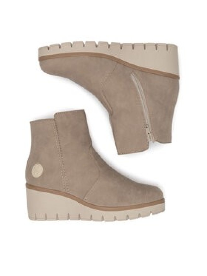 Rieker Botki Y5065-64 Beżowy