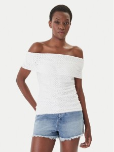 MICHAEL Michael Kors Bluzka MS651ZVKS1 Biały Regular Fit