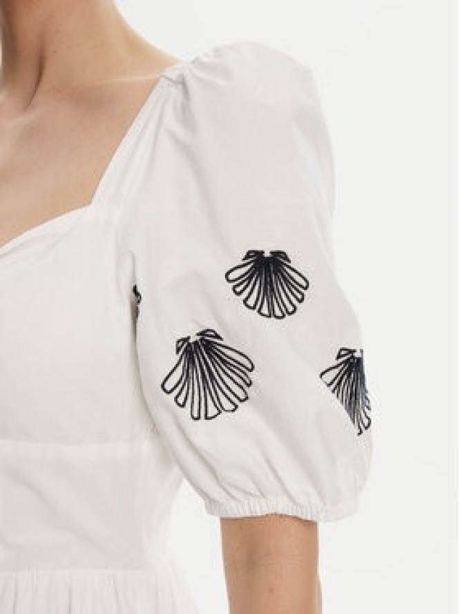 French Connection Sukienka letnia 71YOT Biały Regular Fit