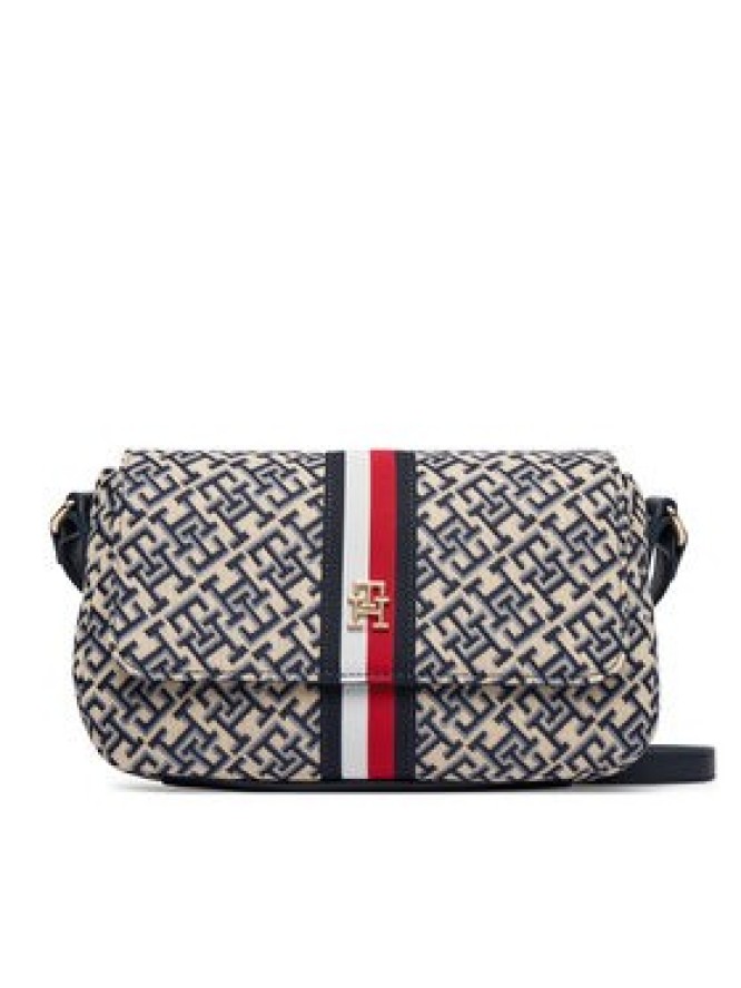 Tommy Hilfiger Torebka Th Jacquard Ess Crossover AW0AW19066 Niebieski
