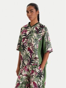 adidas T-Shirt Farm Rio Premium KD4628 Zielony Loose Fit